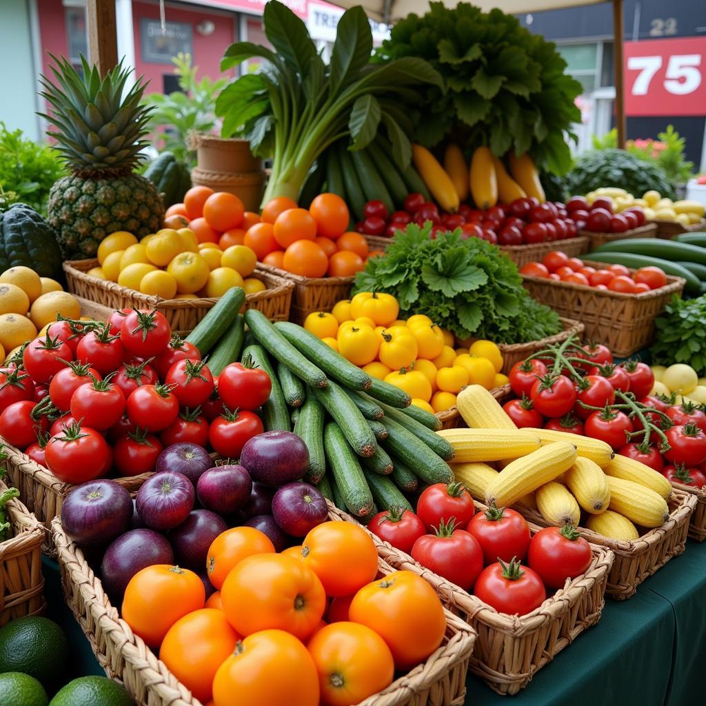 Fresh, vibrant produce from a local nature food co.