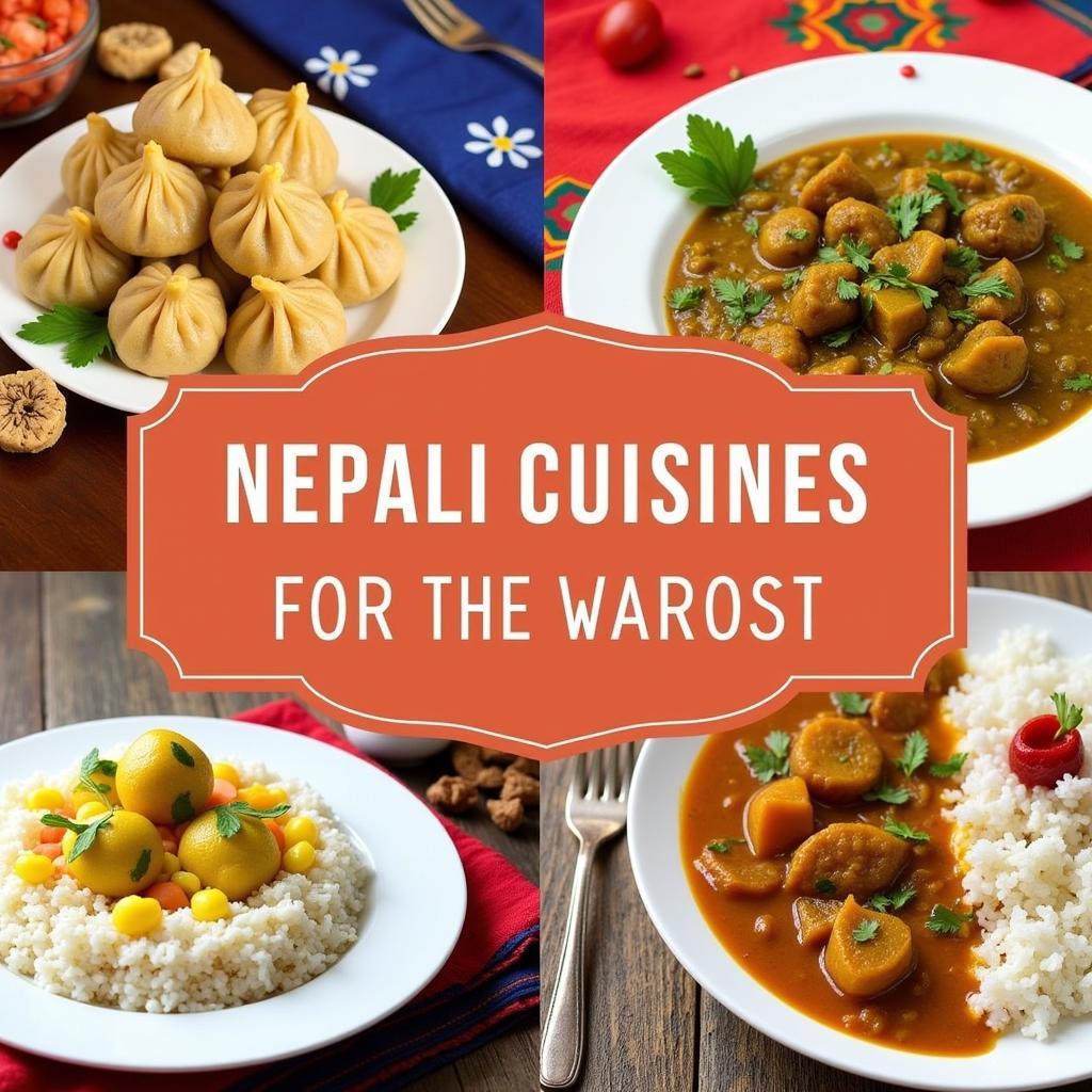 A Vibrant Platter of Nepali Dishes