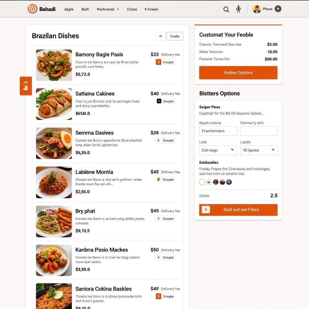 Brazilian Food Ordering Platform