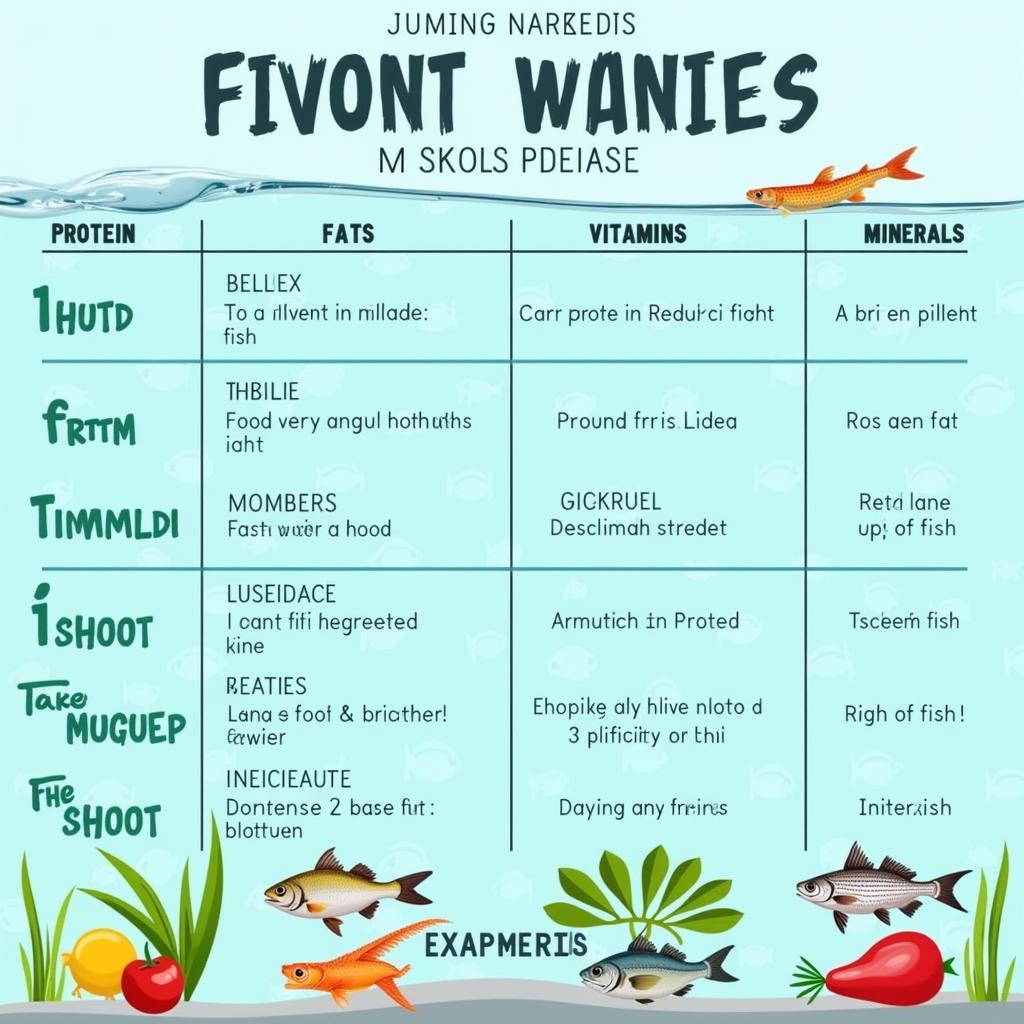 Nutritional Needs of Different Fish Species