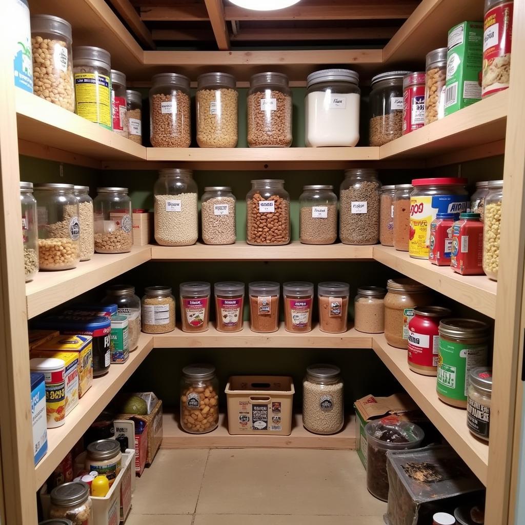 Organized Food Storage Area