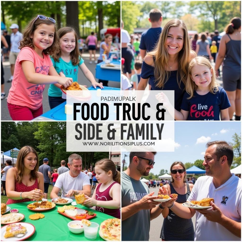 Families Enjoying Paramus Park Food Truck Festival