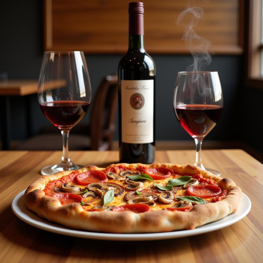 Pizza and Sangiovese wine pairing