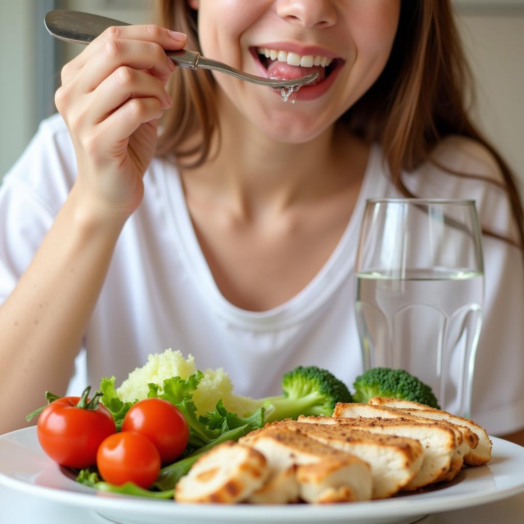 Enjoying-a-meal-after-a-fluoride-treatment