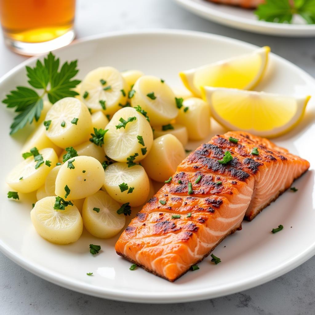 Potato Salad with Seafood