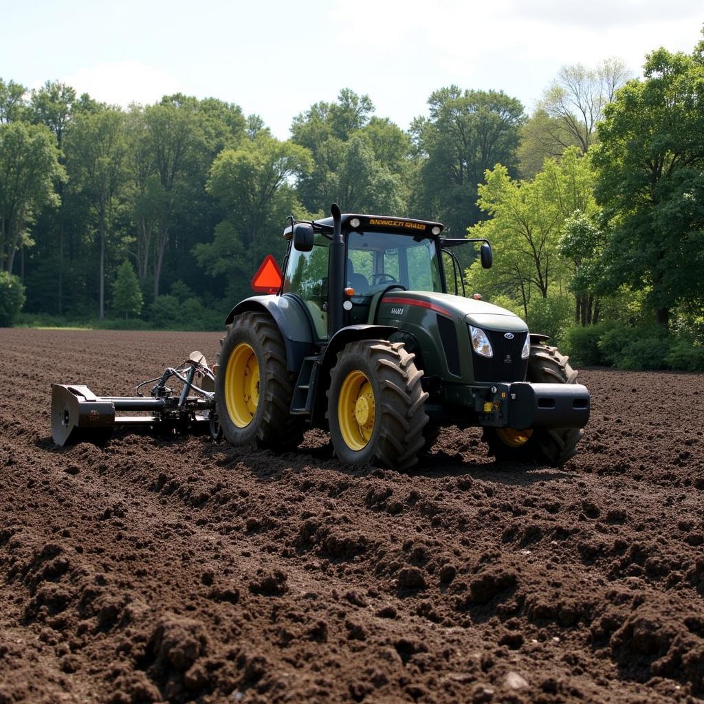 Preparing a Food Plot with a Tractor