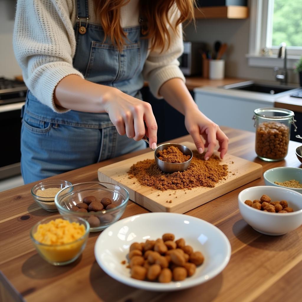 Preparing Homemade Dog Food