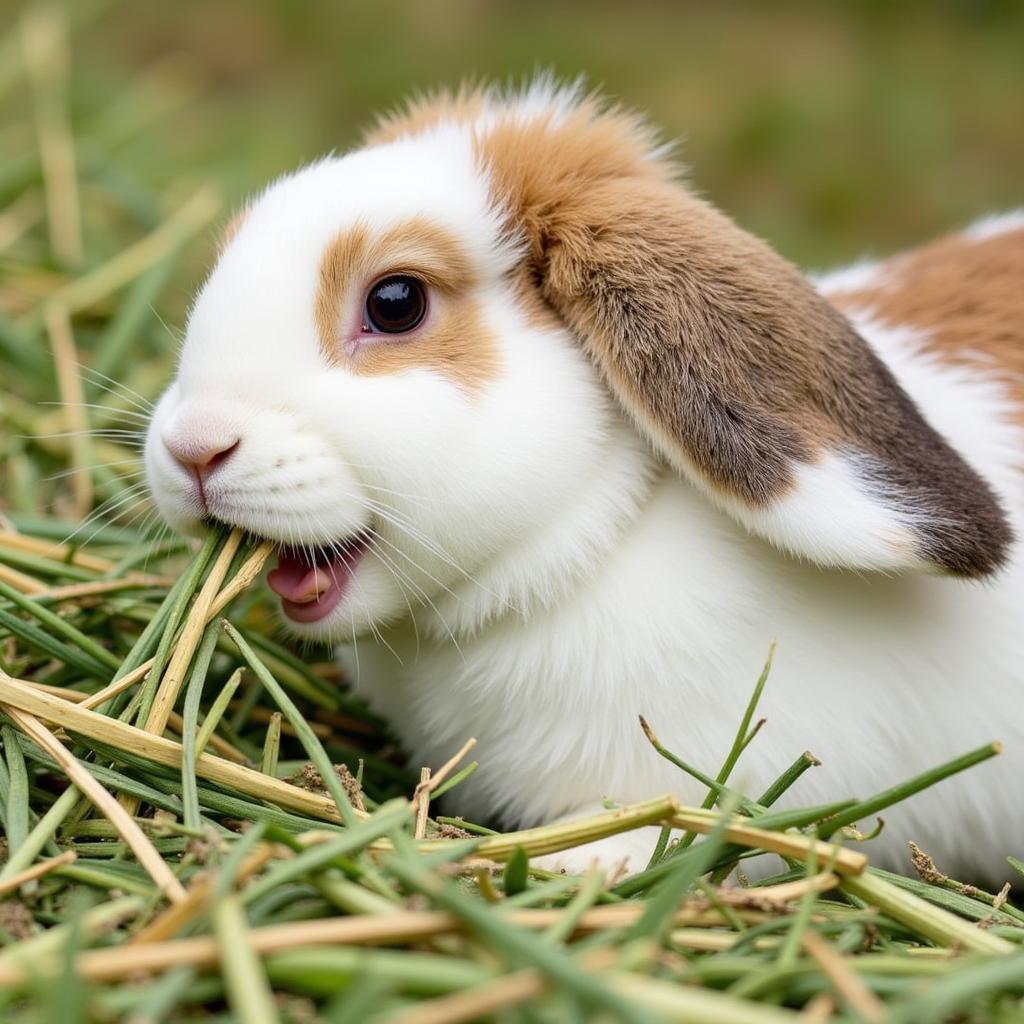 Rabbit Enjoying Oxbow Simple Harvest