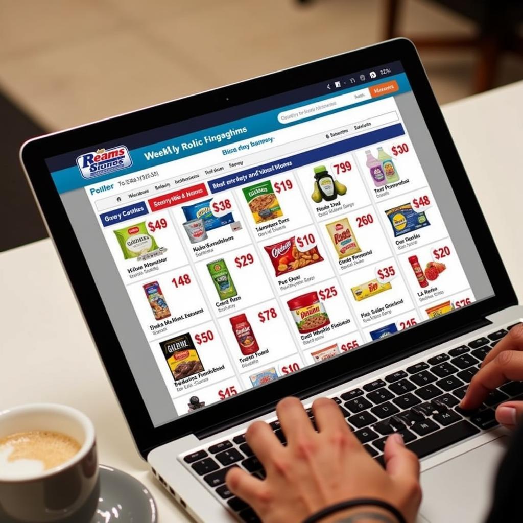 Checking the Reams Food Stores Online Weekly Ad