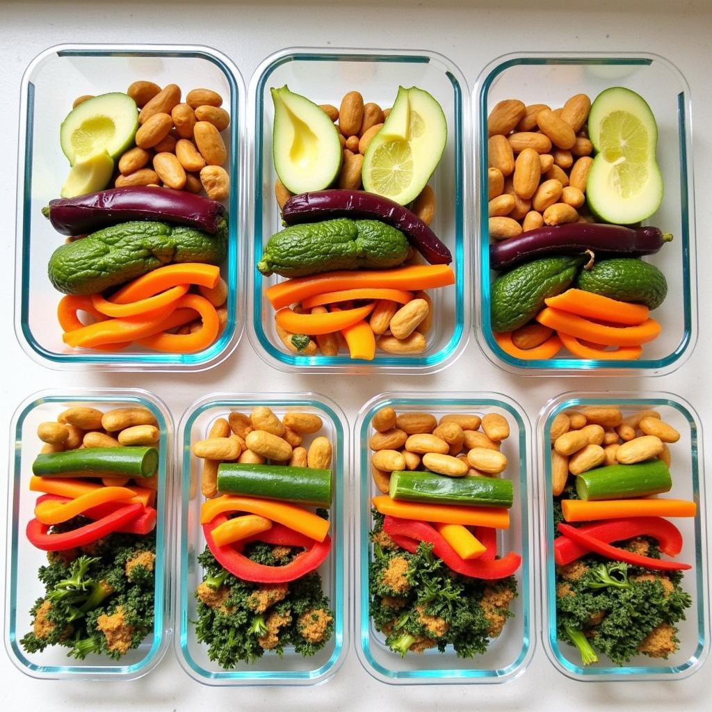 Meal prepping with rectangle glass food storage containers