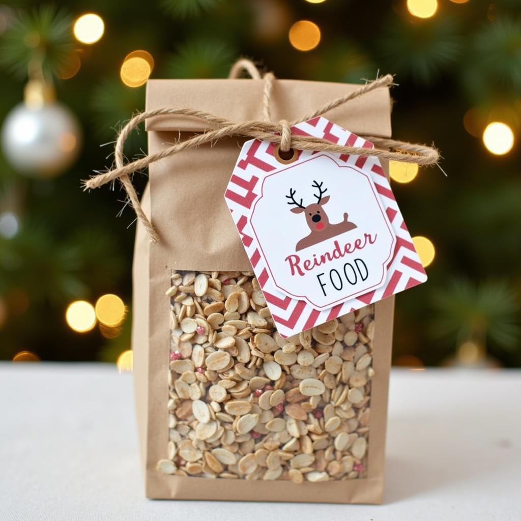 Free Printable Reindeer Food Tags for a Magical Christmas Eve