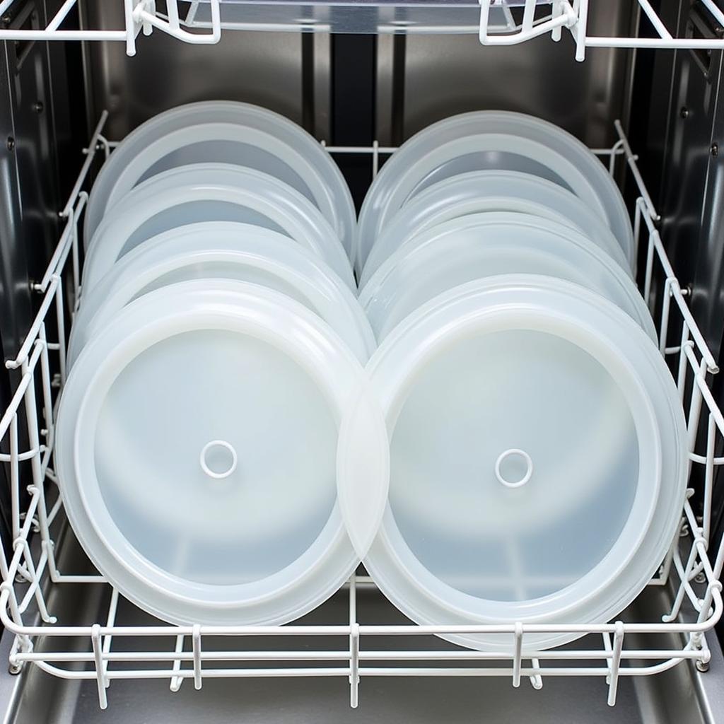 Reusable Plastic Food Covers in a Dishwasher