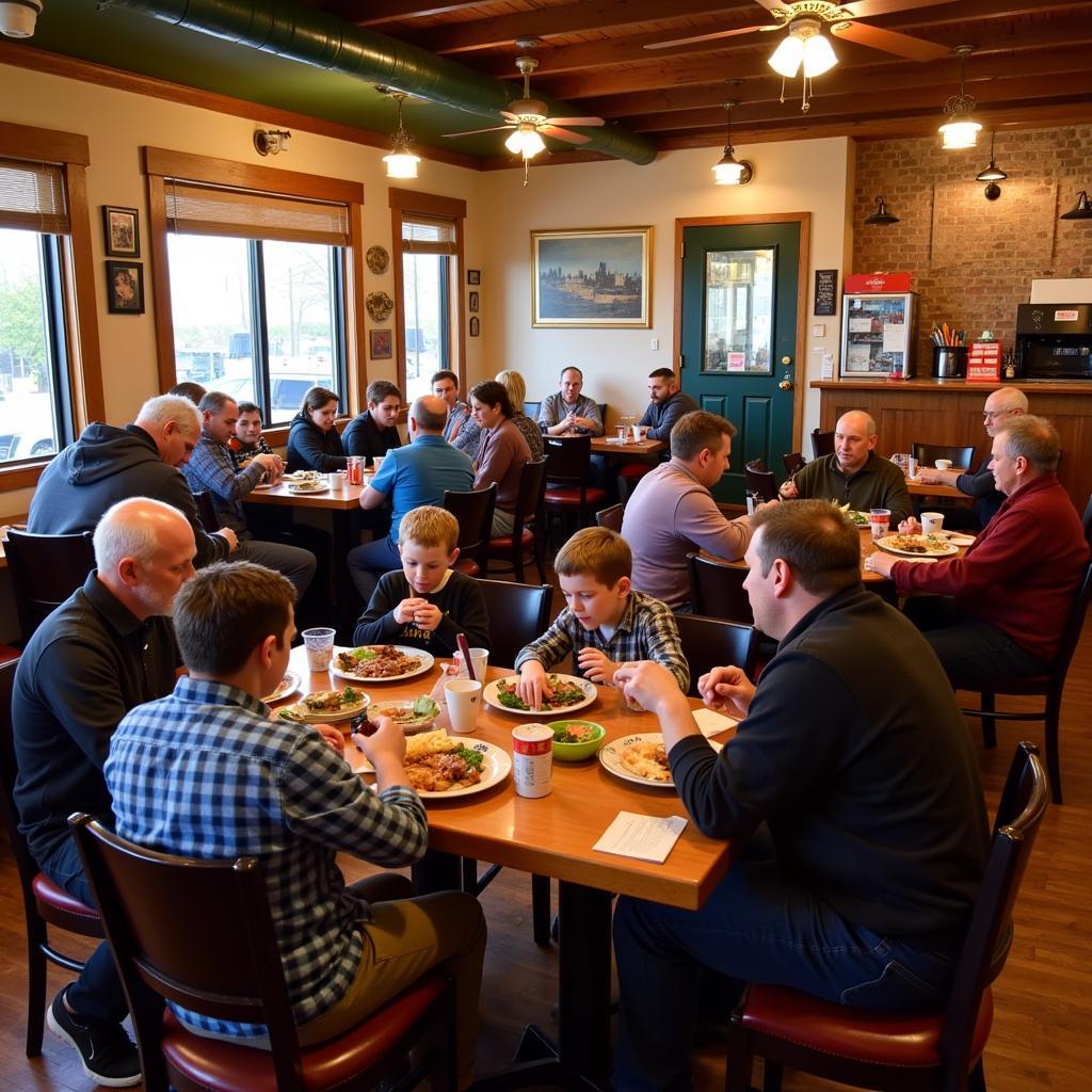 Dining at a Local Restaurant in Ripon