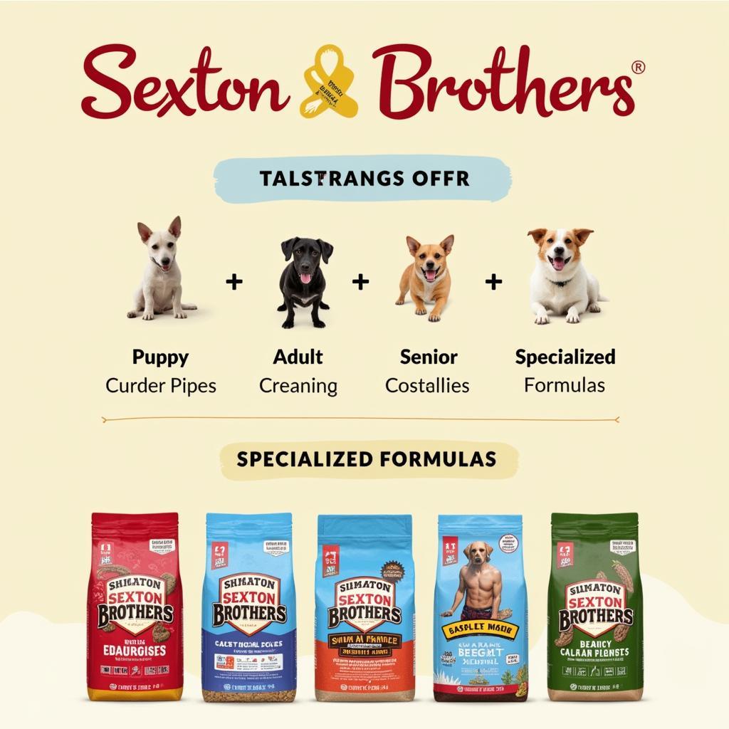 Sexton Brothers Dog Food Variety