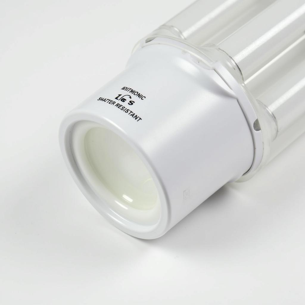 Shatter-Resistant Fluorescent Bulb Close-Up