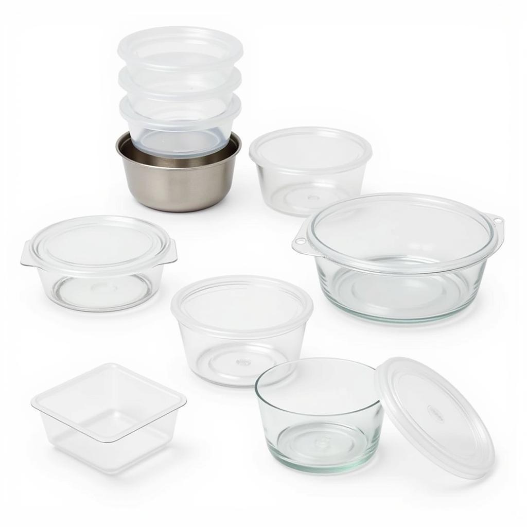 Variety of small food storage containers