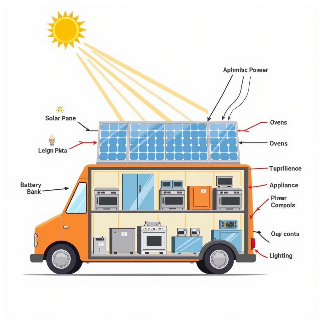 Solar Panel Operation on a Food Truck