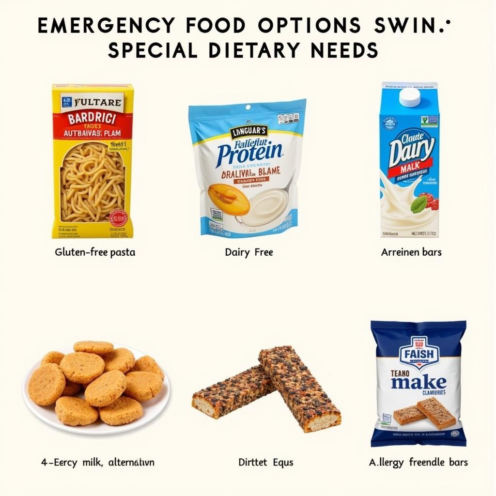 Gluten-free and allergy-friendly emergency food options.