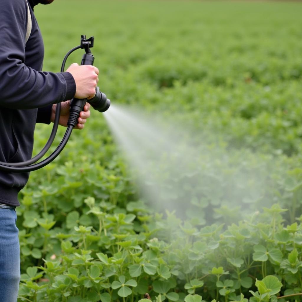 Using proper spraying equipment for optimal results in a food plot