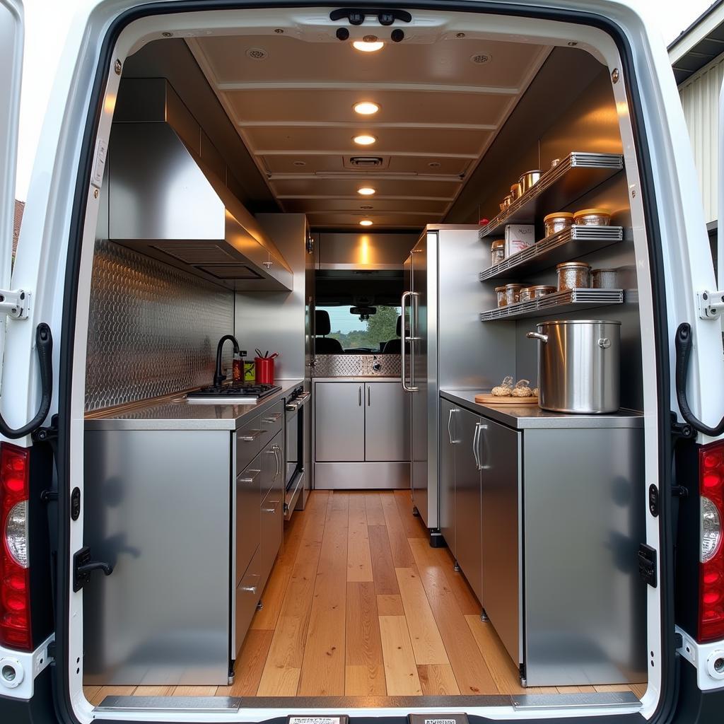 Efficient Sprinter Van Food Truck Interior