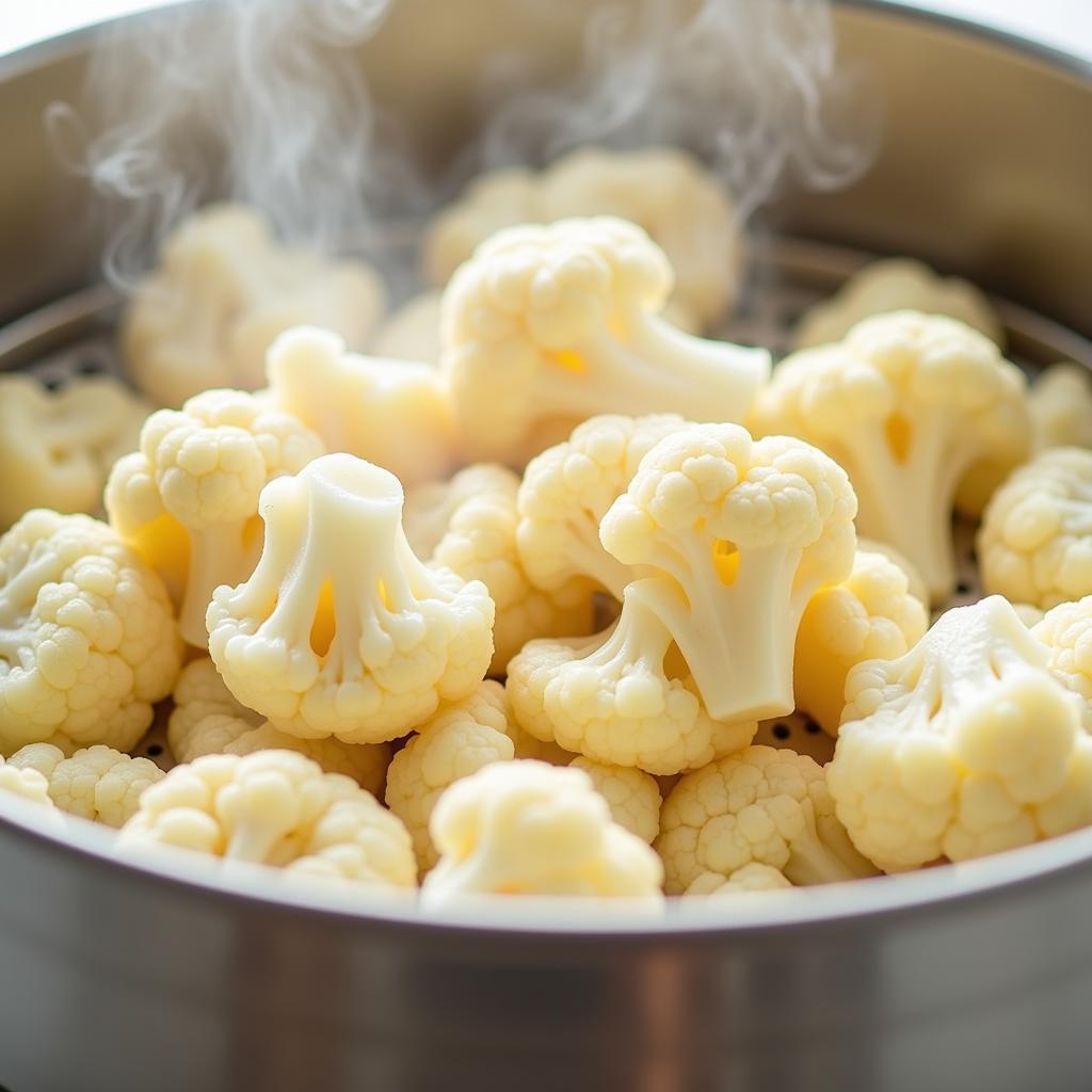 Steamed Cauliflower for Baby Food