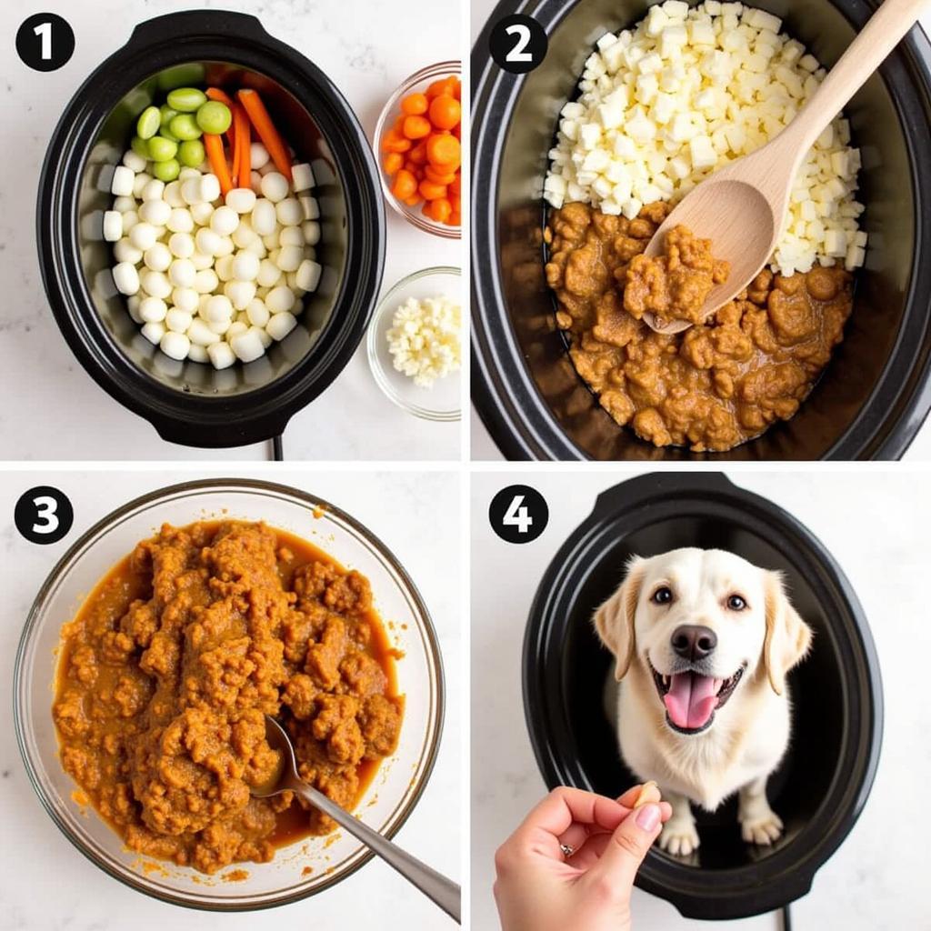 Step-by-Step Crockpot Dog Food Preparation