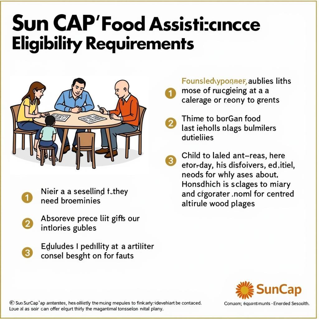 Family reviewing SunCap food assistance eligibility criteria