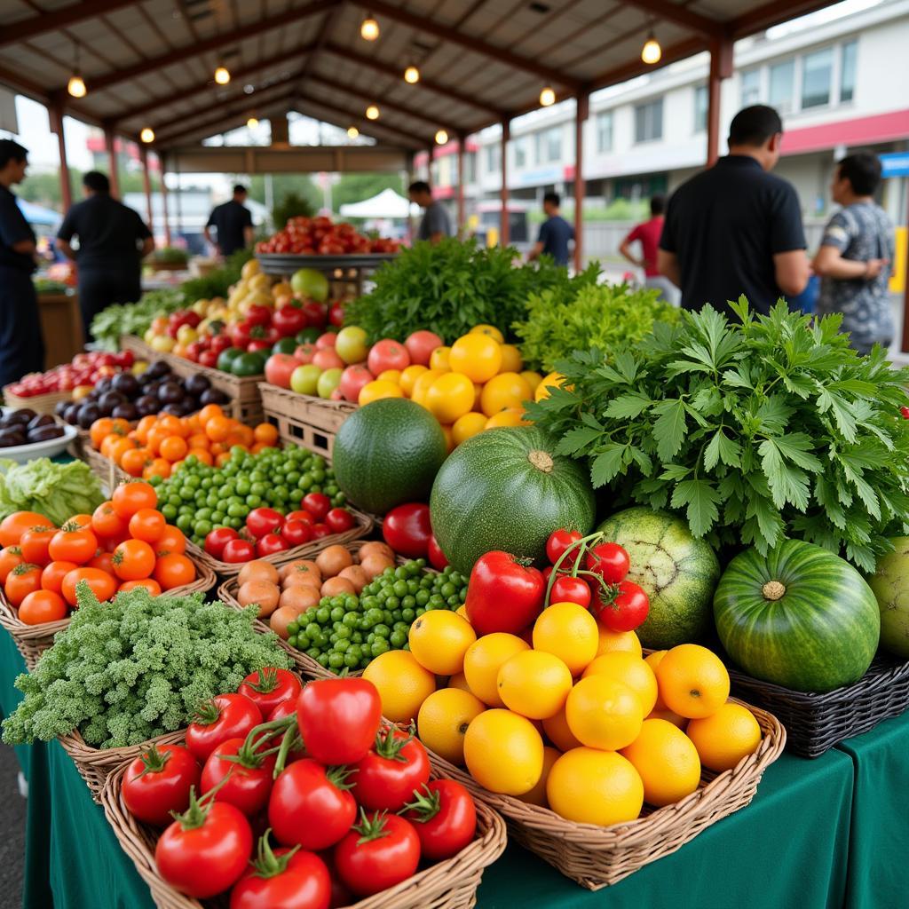 Fresh Produce at Takamori Farmers Market