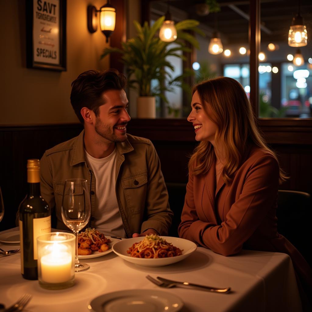 Couple Enjoying Thursday Food Deals