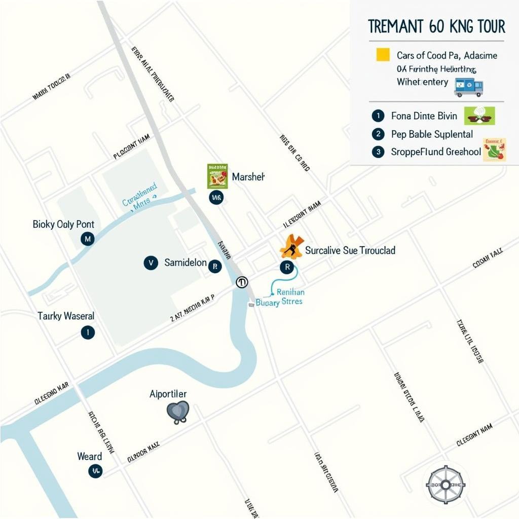 Map of Tremont for Food Tour Planning in Cleveland