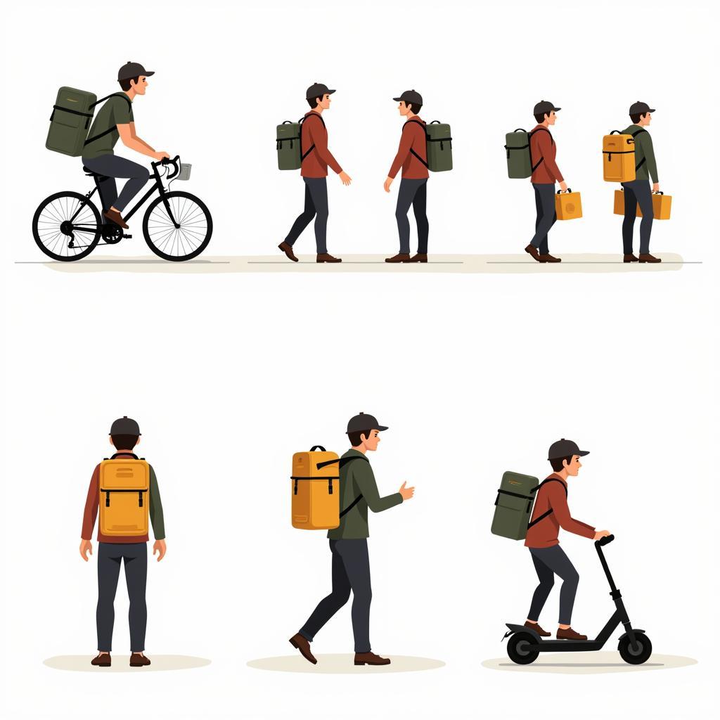 Variety of Food Delivery Backpacks