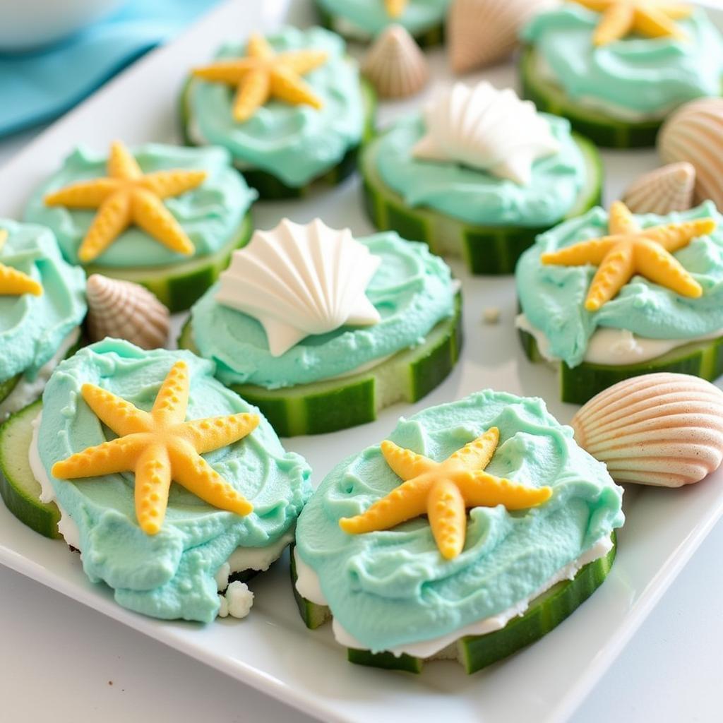 Under the Sea Cucumber Sandwiches for a Disney Party