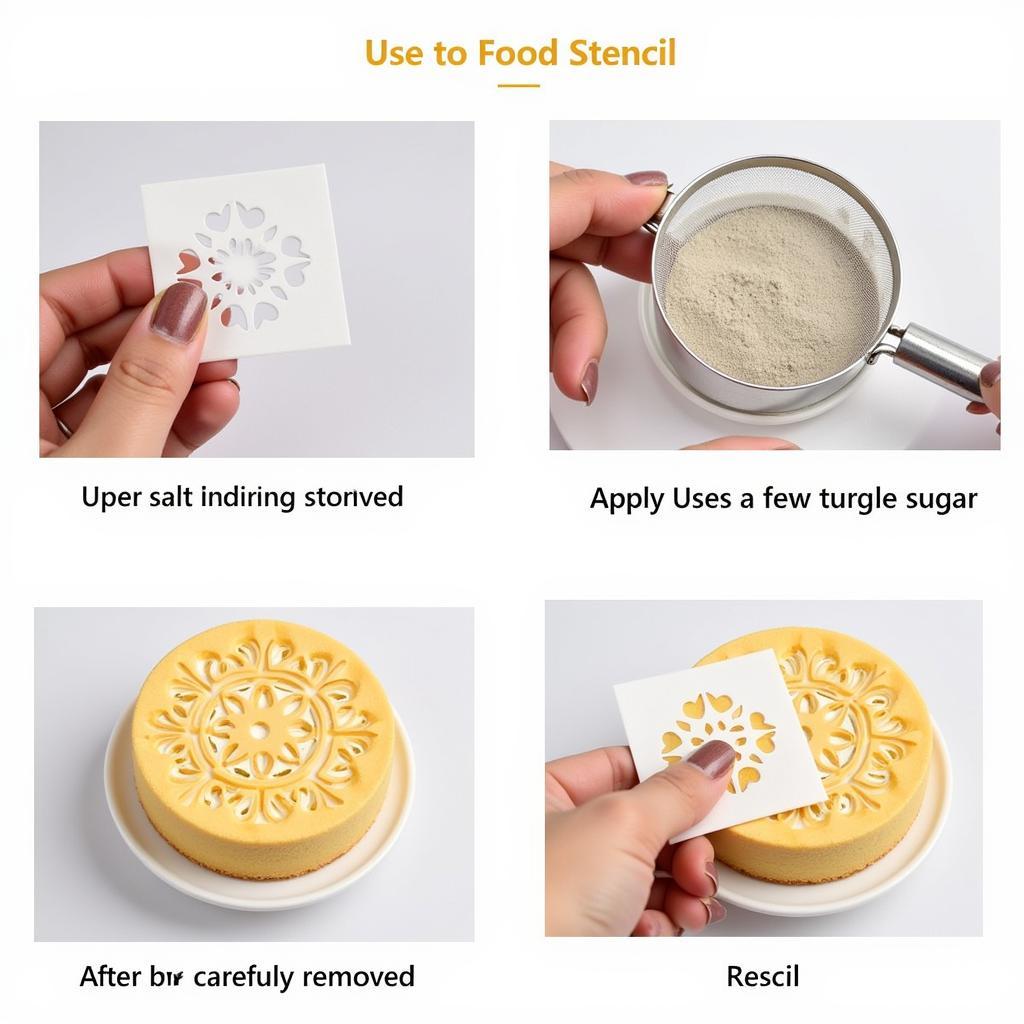 Applying Food Stencils Correctly