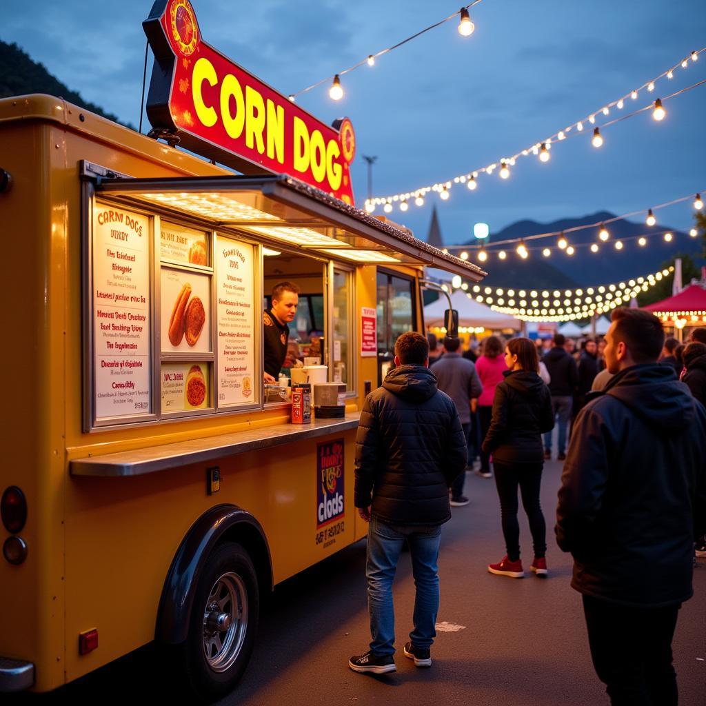 Corn Dog Food Truck at a Utah Food Festival