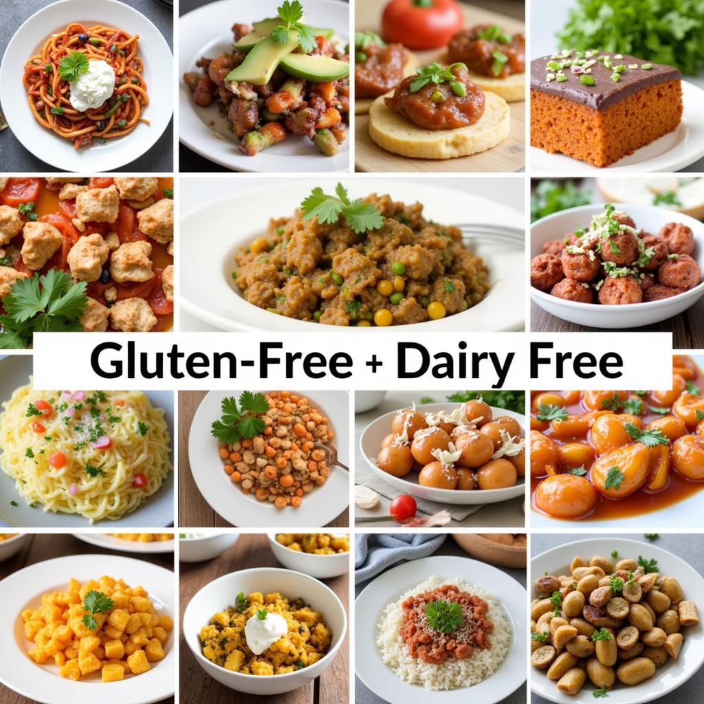 Variety of gluten-free and dairy-free cuisines available for delivery.