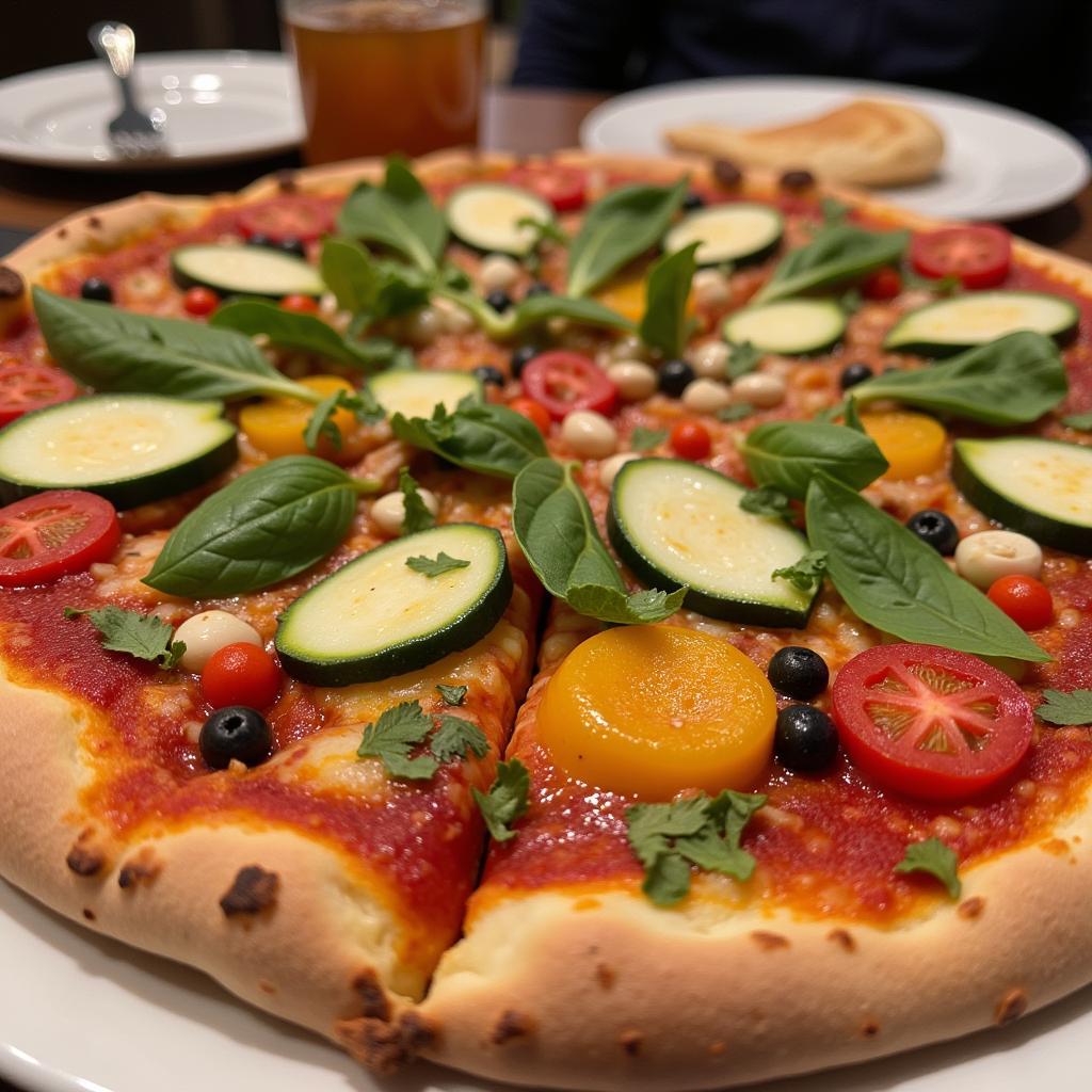 Vegan Pizza at Universal Studios