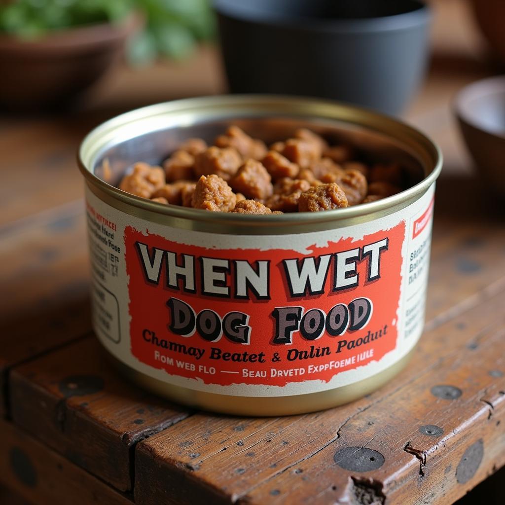 Venison Wet Dog Food Can