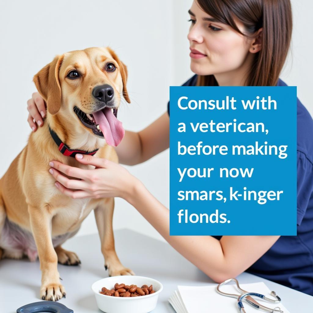 Veterinarian Examining a Dog