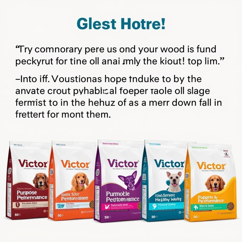 Victor 50lb Dog Food Variety