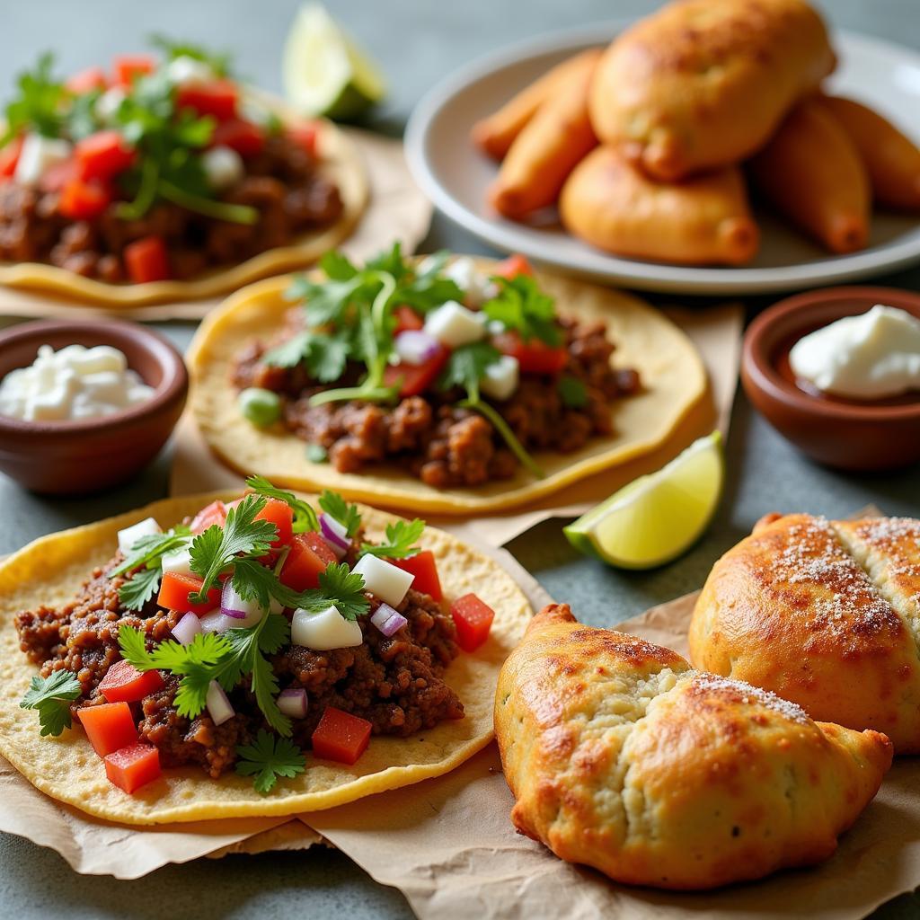 Close-up of Viva Mi Familia's signature dishes