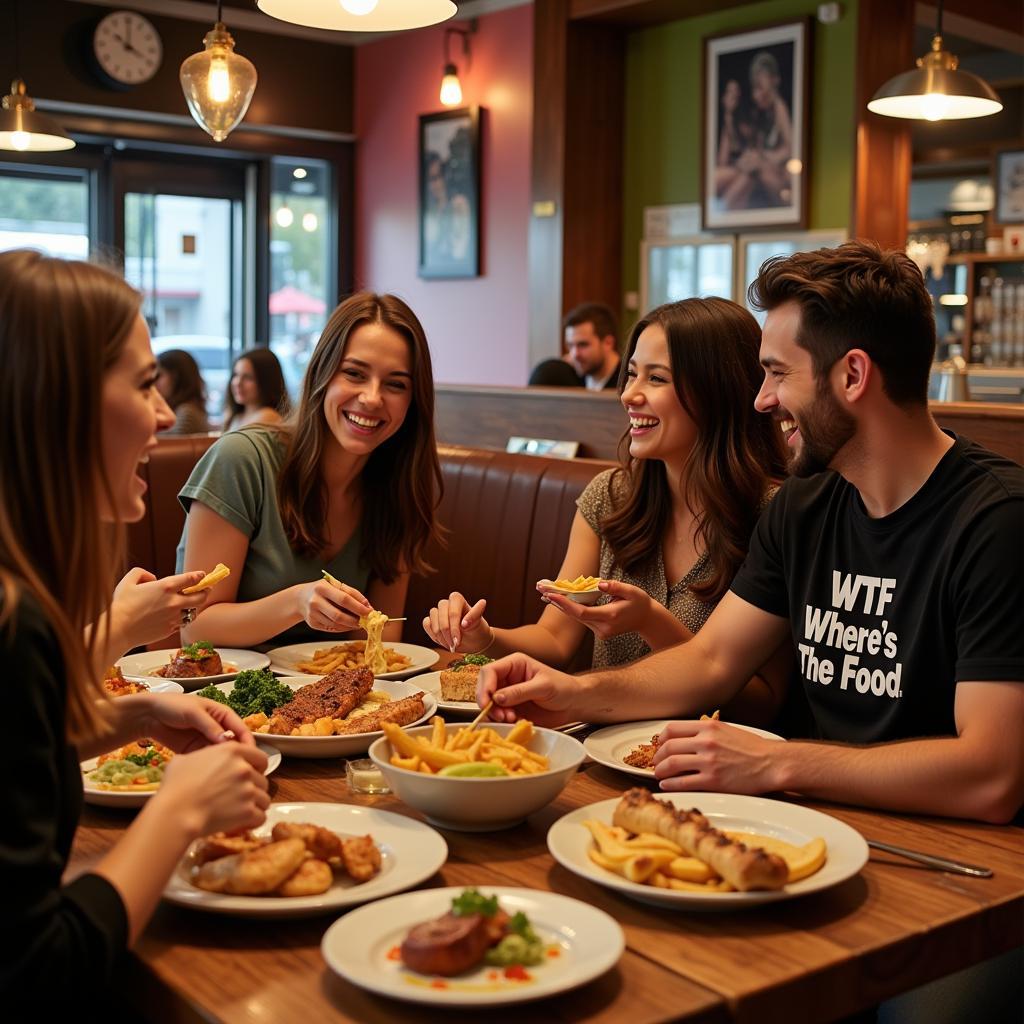 Dining Out in the "WTF Where's The Food" Shirt